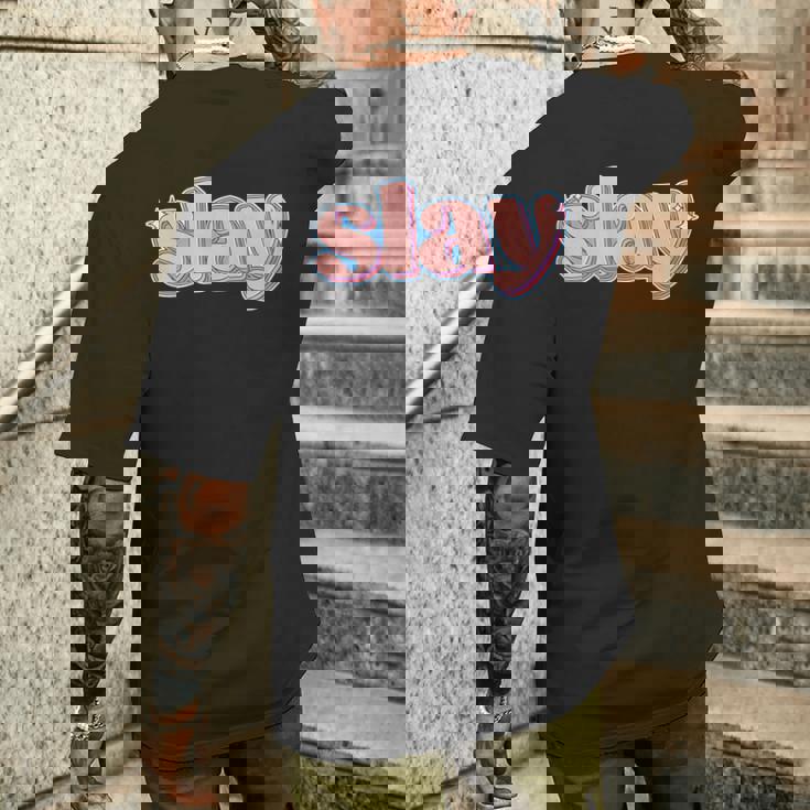 スレイ メンズTシャツ バックプリント 彼への贈り物