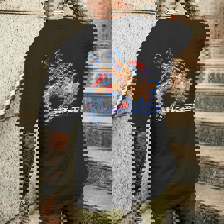 スープレックス プロレスアート メンズTシャツ バックプリント 彼への贈り物