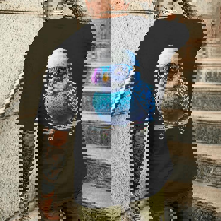 セキセイインコ オーナー様へ メンズTシャツ バックプリント 彼への贈り物