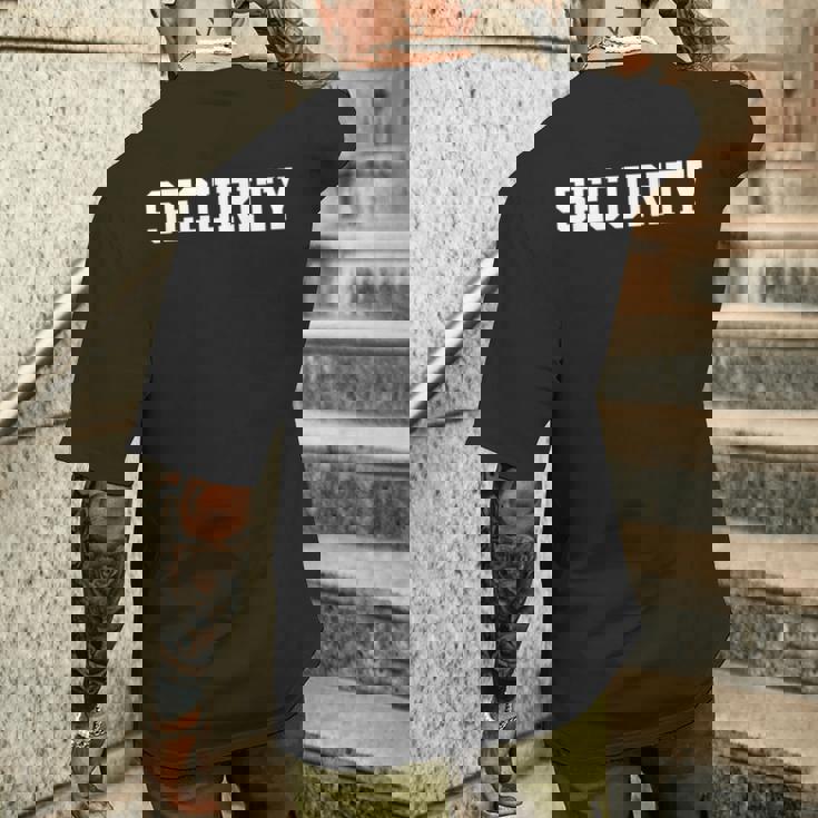 セキュリティ 長袖tシャツ メンズTシャツ バックプリント 彼への贈り物