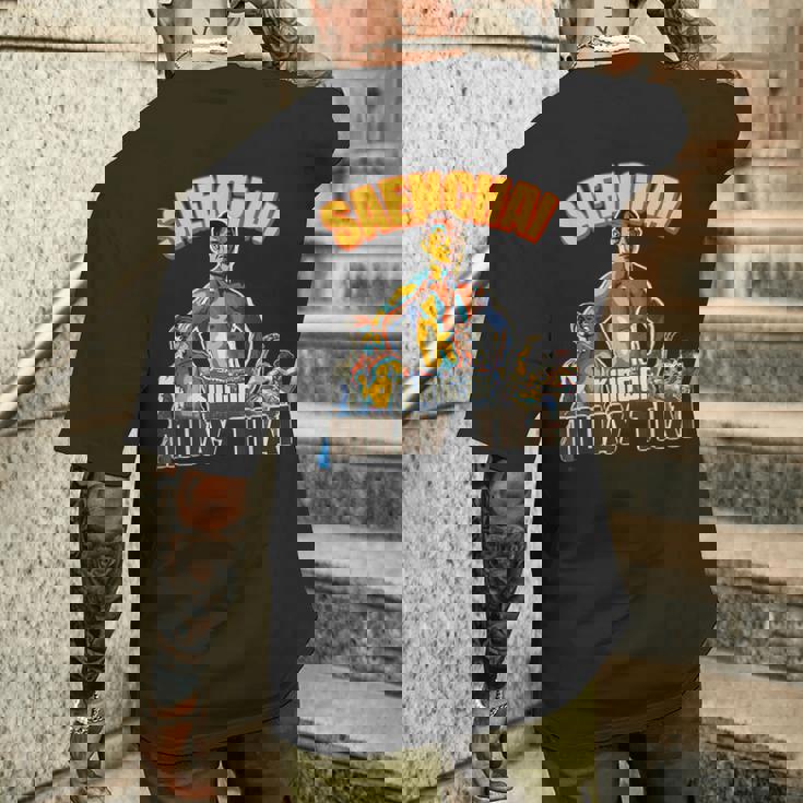 センチャイ-ムエタイの王様 メンズTシャツ バックプリント 彼への贈り物