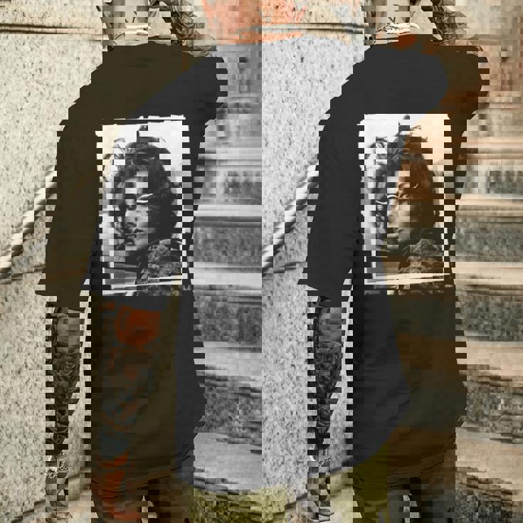 ソフィア・ローレン アラベスク フィルムシュート 1965 メンズTシャツ バックプリント 彼への贈り物