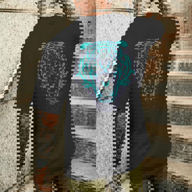 タイガーヘッド メンズTシャツ バックプリント 彼への贈り物