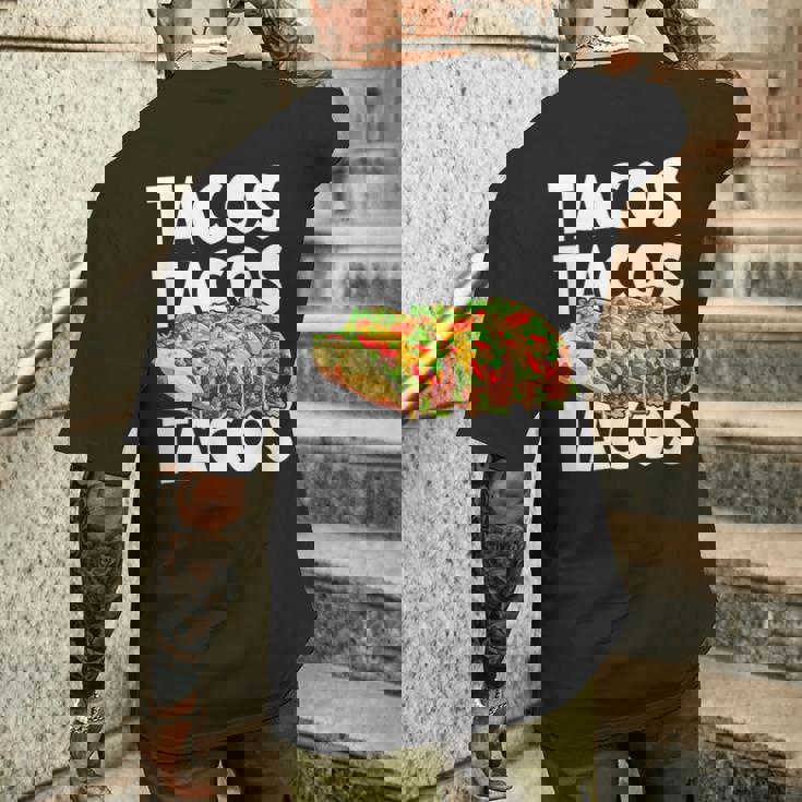 タコス Tacos メンズTシャツ バックプリント 彼への贈り物