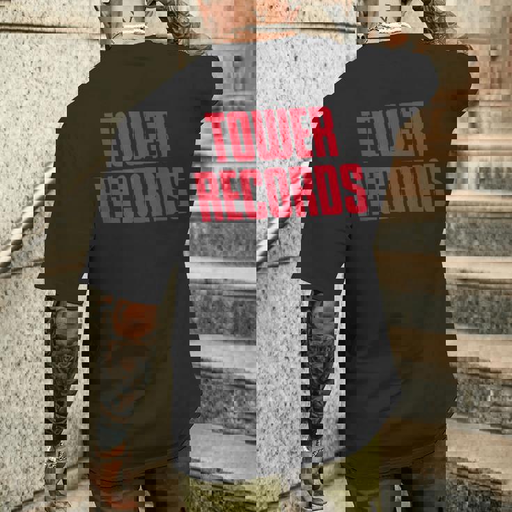 タワーレコード レトロヴィンテージミュージック メンズTシャツ バックプリント 彼への贈り物