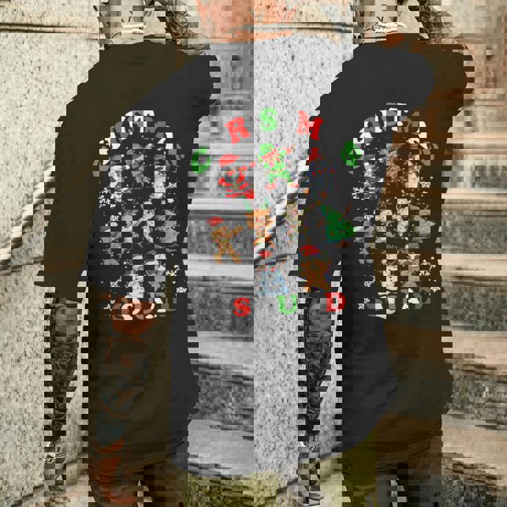 ダビングクリスマスブリークリスマスセーターサンタダブスクワッドキッズボーイ メンズTシャツ バックプリント 彼への贈り物