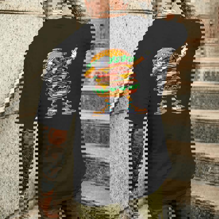 ダビングバーガー ファーストフード ナショナルハンバーガー ダブ愛好家 メンズTシャツ バックプリント 彼への贈り物