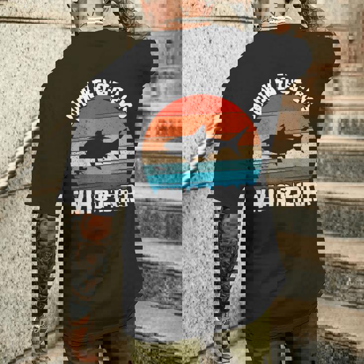 ダンクルオステウス ウィスパラー デボン紀の海の怪物 古生物学 メンズTシャツ バックプリント 彼への贈り物