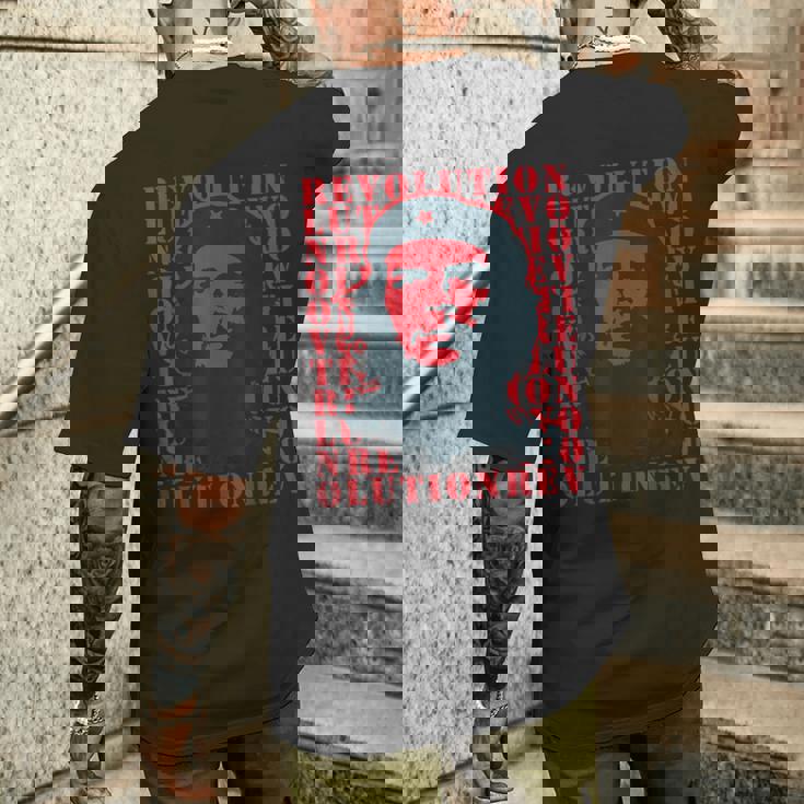 チェ・ゲバラ・レボリューション・レベル・レッド メンズTシャツ バックプリント 彼への贈り物