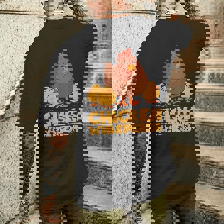 チキンウィスパラー ファストフード ファンギフト メンズTシャツ バックプリント 彼への贈り物