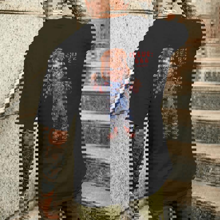 チャッキー Issue メンズTシャツ バックプリント 彼への贈り物