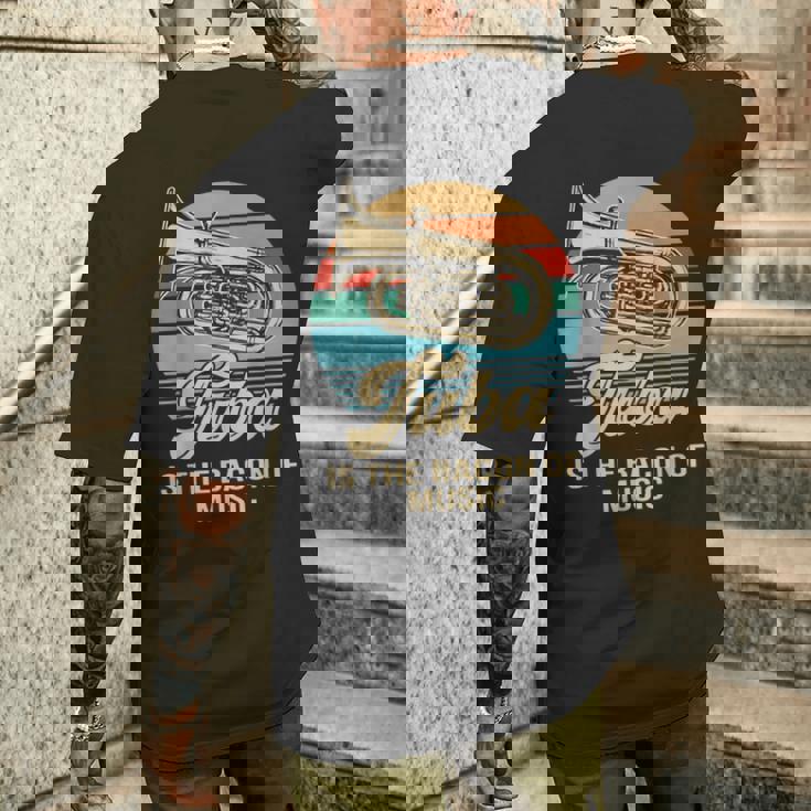 チューバは音楽の頂点チューバヴィンテージ メンズTシャツ バックプリント 彼への贈り物