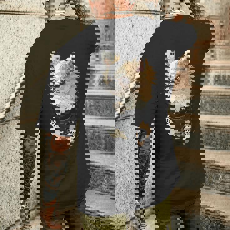 チワワ インポケット チワワ 長髪 チワワ 犬好き メンズTシャツ バックプリント 彼への贈り物