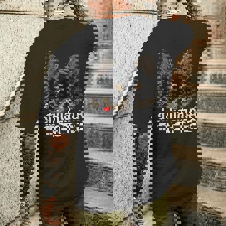 チワワ ママ チワワ 長髪 ママ ママ チワワ 犬 メンズTシャツ バックプリント 彼への贈り物