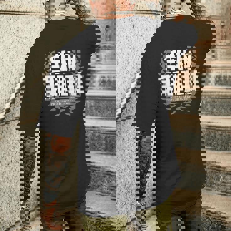 チームタナカ 誇り高き家族メンバー 田中 メンズTシャツ バックプリント 彼への贈り物