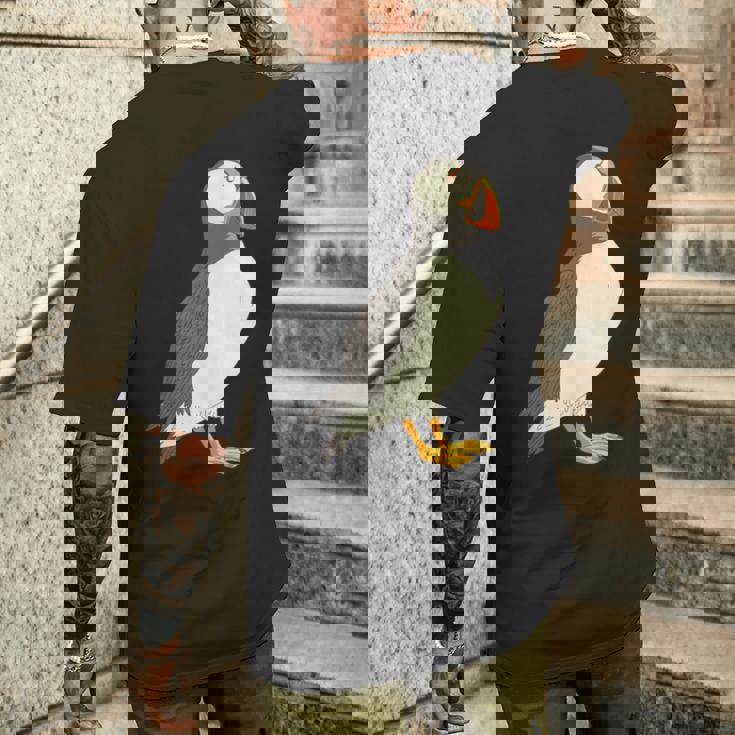 ツノメドリ メンズTシャツ バックプリント 彼への贈り物