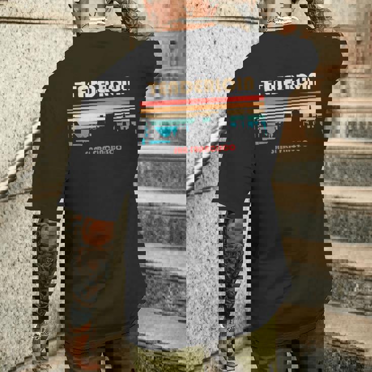 テンダーロイン サンフランシスコ カリフォルニア レトロ ヴィンテージ メンズTシャツ バックプリント 彼への贈り物