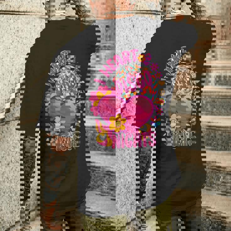 ディスコ グルービー ヒッピー 70年代 80年代 ヴィンテージ 70年代ディスコ衣装 メンズTシャツ バックプリント 彼への贈り物