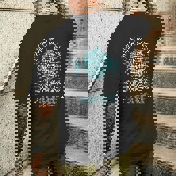 ディスコ衣装 レディース メンズ 70年代&80年代コスチューム This Is My Disco メンズTシャツ バックプリント 彼への贈り物