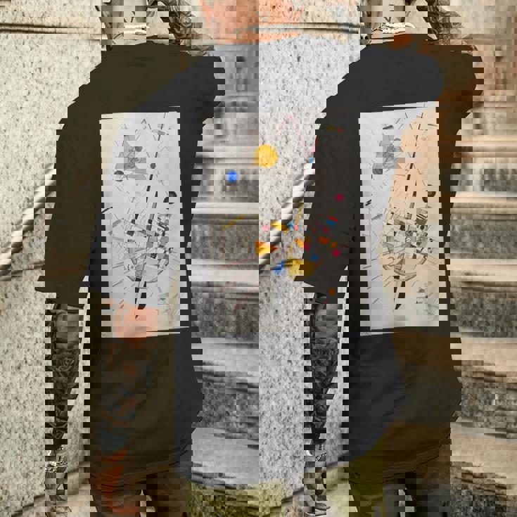 デリケートテンション-カンディンスキー メンズTシャツ バックプリント 彼への贈り物