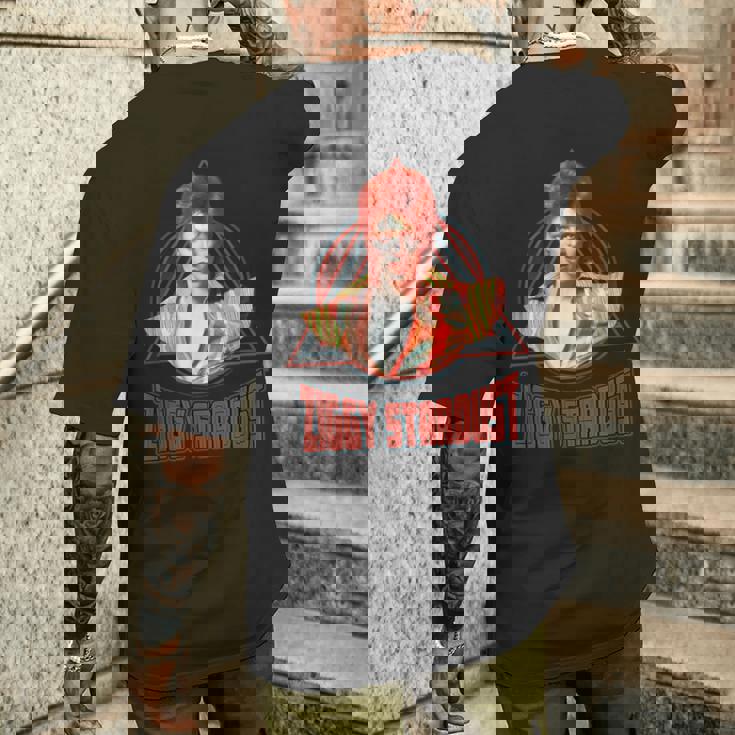 デヴィッド・ボウイ ミュージック ロック ジギー スターダスト 2 メンズTシャツ バックプリント 彼への贈り物