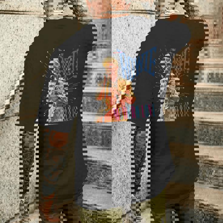 デヴィッド・ボウイ モダンラブ写真 デニス・オリーガン作 メンズTシャツ バックプリント 彼への贈り物