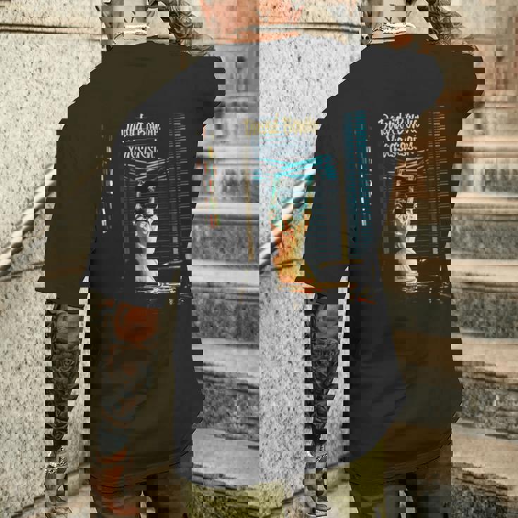 デヴィッド・ボウイ・ヤサシン メンズTシャツ バックプリント 彼への贈り物