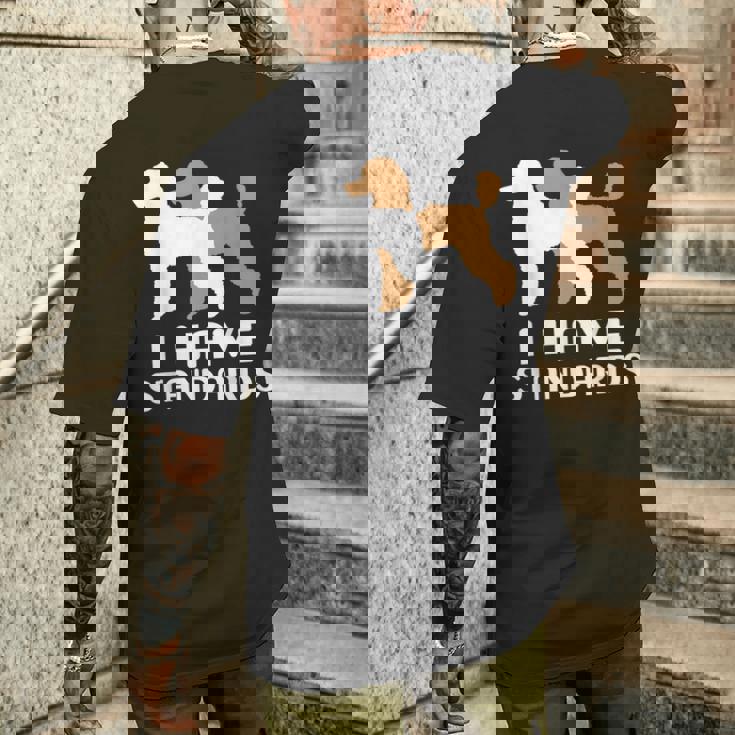 トイプードル I Havetandard プードル メンズTシャツ バックプリント 彼への贈り物