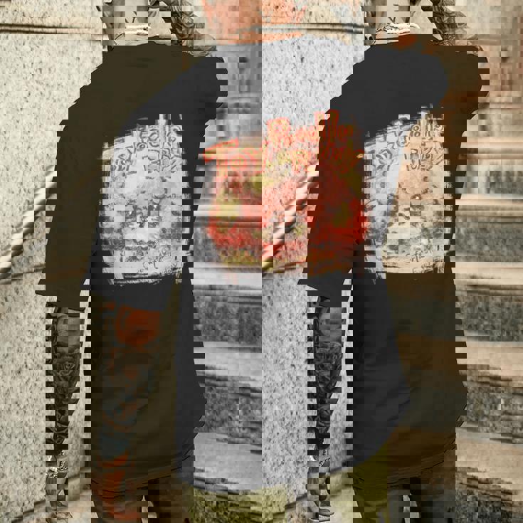 トイプードル かわいい いぬ 子犬 ペット おもしろ 動物 アート イラスト メンズTシャツ バックプリント 彼への贈り物