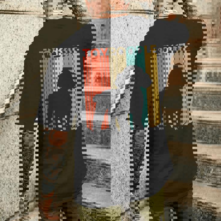 トイプードル犬 メンズTシャツ バックプリント 彼への贈り物