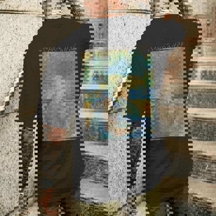 トゥールーズ・ロートレック フィンセント・ファン・ゴッホの肖像 メンズTシャツ バックプリント 彼への贈り物