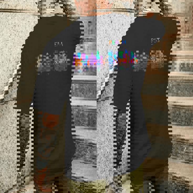 トラベル オーストラリア パース メルボルン シドニー バケーション お土産 メンズTシャツ バックプリント 彼への贈り物