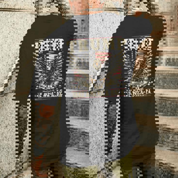 トランプ 2024 テイク・アメリカ・バック トランプ大統領 メンズTシャツ バックプリント 彼への贈り物