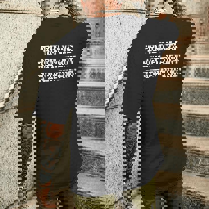 トランプは何でも正しかった メンズTシャツ バックプリント 彼への贈り物