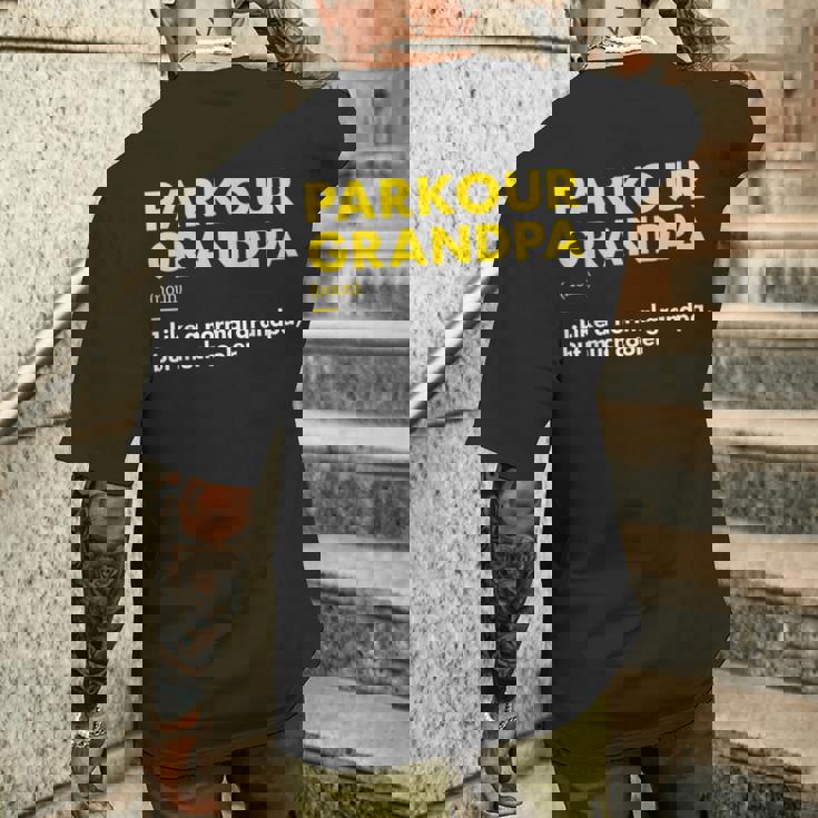 トレーサー・グランパ・デフィニション・パルクール メンズTシャツ バックプリント 彼への贈り物