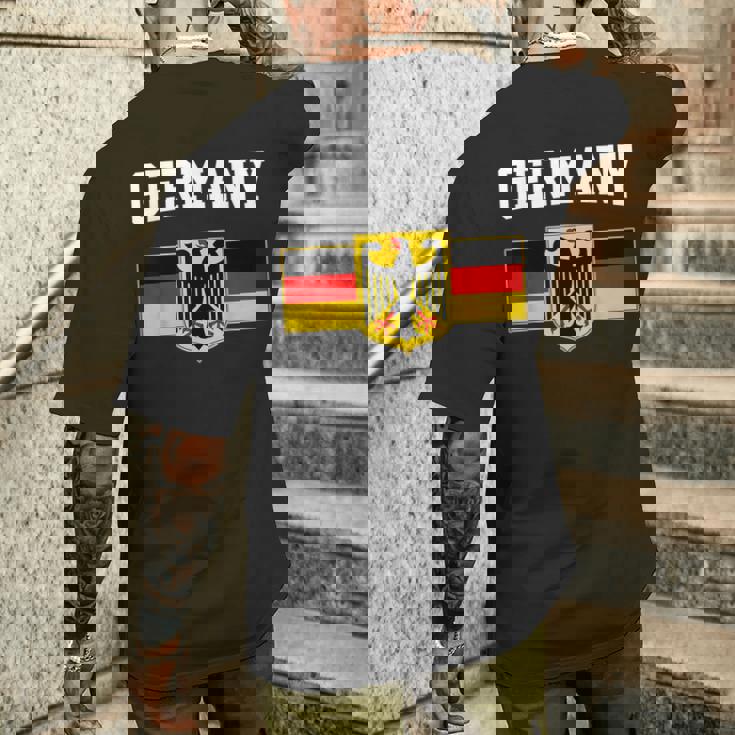 ドイツの国旗 ドイツの国章 メンズTシャツ バックプリント 彼への贈り物