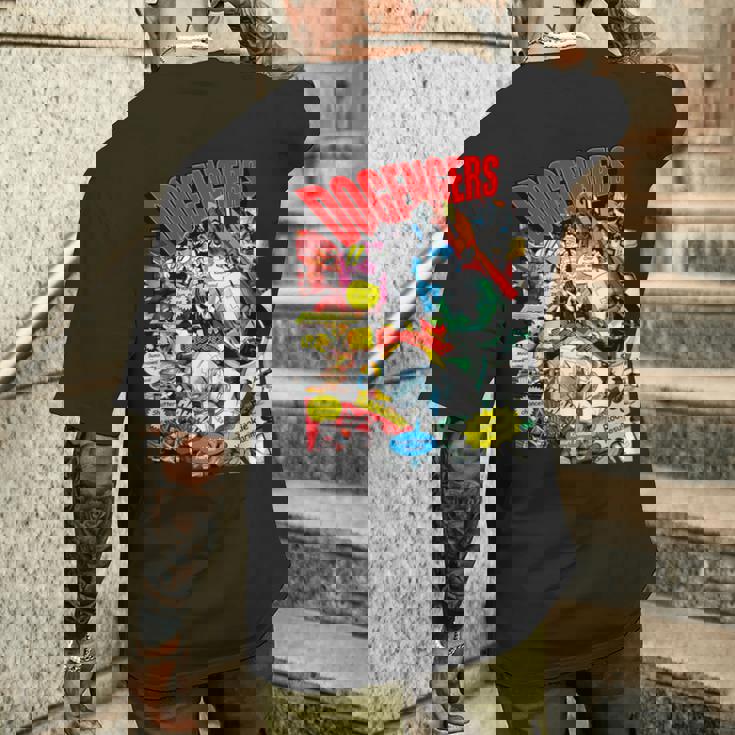 ドゲンジャーズ コミック風 メンズTシャツ バックプリント 彼への贈り物