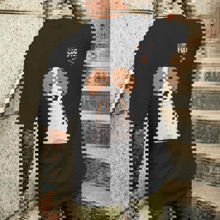 ドッグシリーズ「コーイケルホンディエ」 メンズTシャツ バックプリント 彼への贈り物