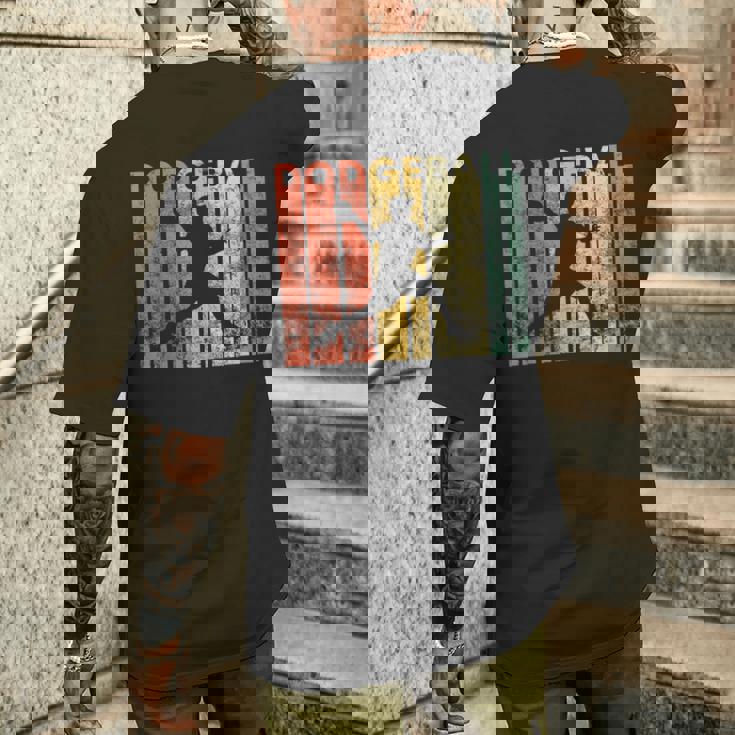 ドッジボール選手 レトロ ドッジボール ギフト メンズTシャツ バックプリント 彼への贈り物