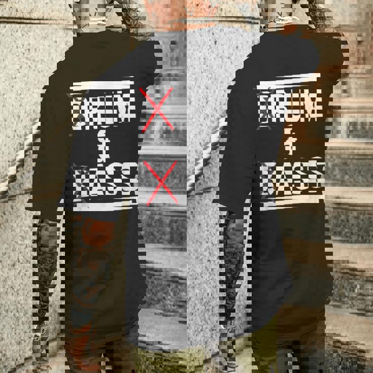 ドラムンベース Dnb 面白いモチーフ メンズTシャツ バックプリント 彼への贈り物