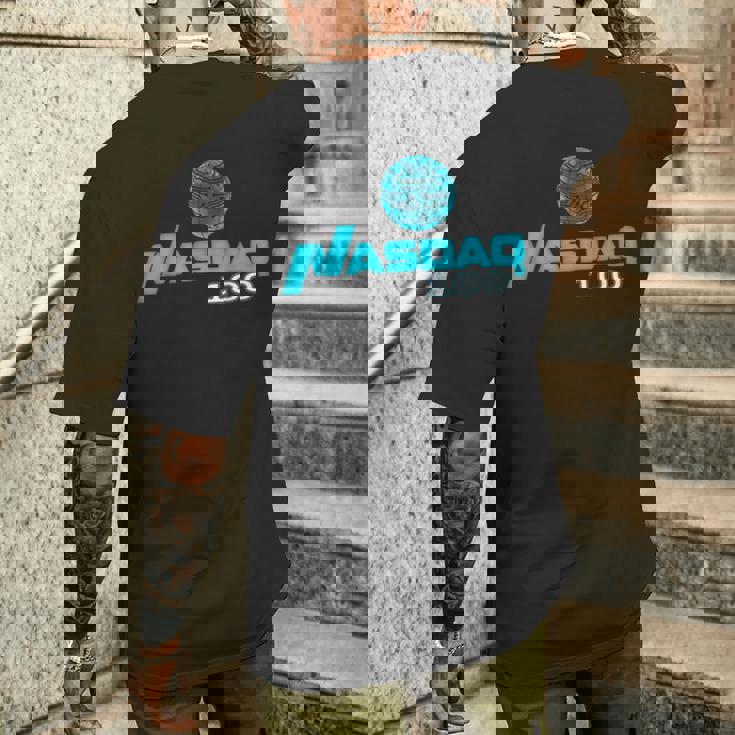 ナスダック-100-Inspired メンズTシャツ バックプリント 彼への贈り物