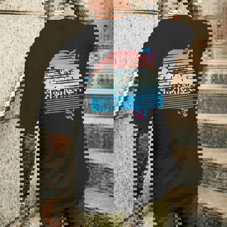 ナナフシ レトロ ペット ナナフシ メンズTシャツ バックプリント 彼への贈り物