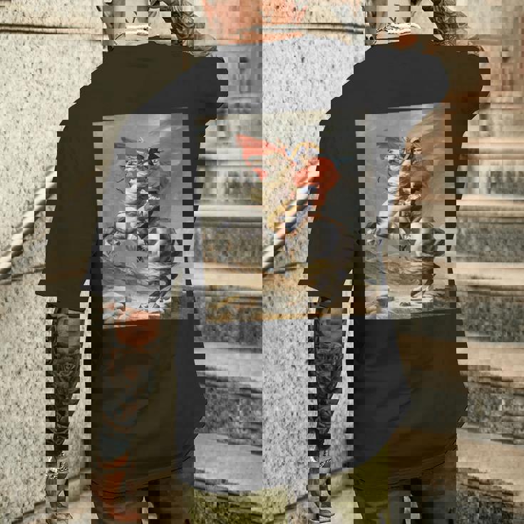 ナポレオン・ボナパルト ジャック・ルイ・デイヴィッド ネオクラシシズムアート メンズTシャツ バックプリント 彼への贈り物