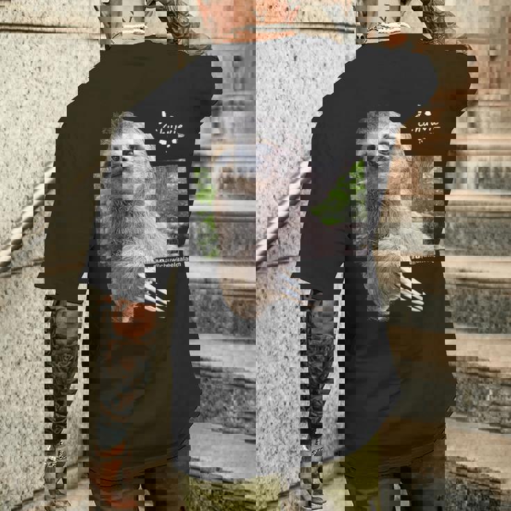 ナマケモノのチューウィー メンズTシャツ バックプリント 彼への贈り物