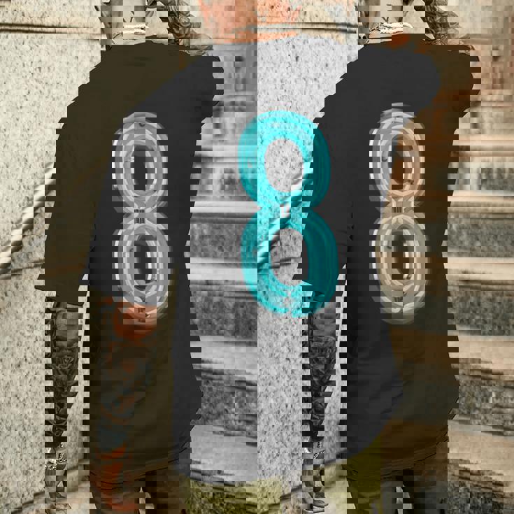 ナンバー8 、ファニーナンバーエイトtシャツ メンズTシャツ バックプリント 彼への贈り物