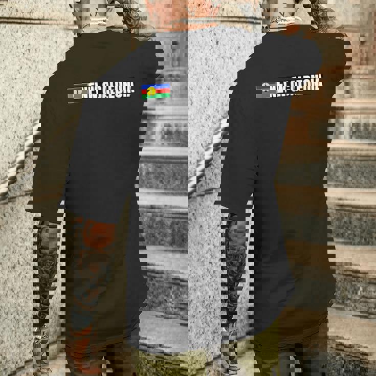 ニューカレドニア国旗 メンズTシャツ バックプリント 彼への贈り物