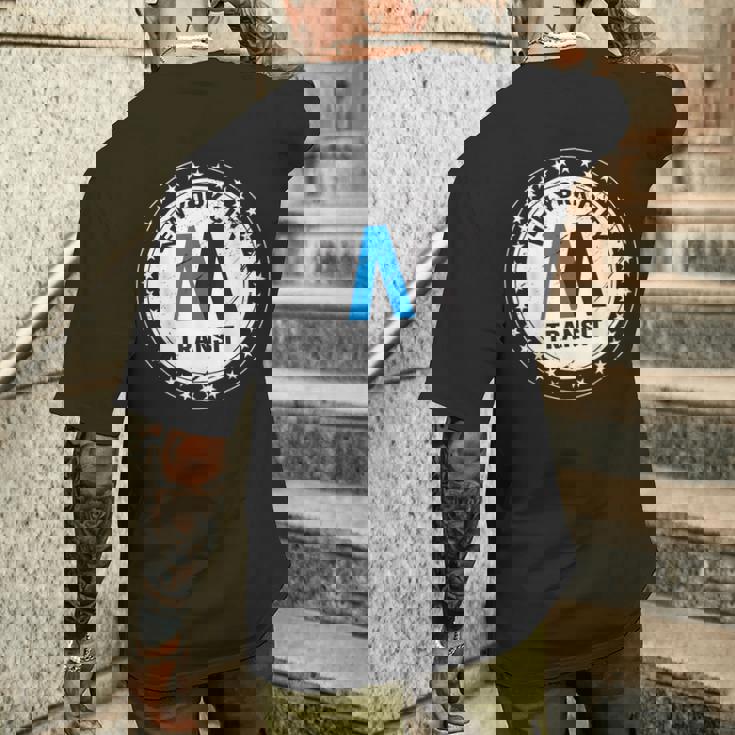 ニューヨークシティ トランジット 地下鉄 列車 レトロ Nyc 地下鉄 メンズTシャツ バックプリント 彼への贈り物