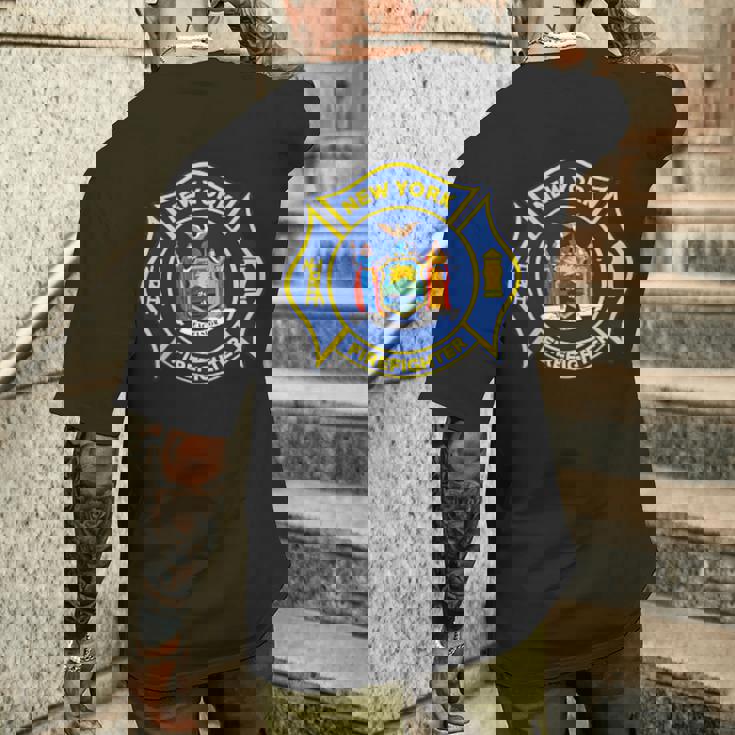 ニューヨーク消防署tシャツ 消防士消防士 メンズTシャツ バックプリント 彼への贈り物