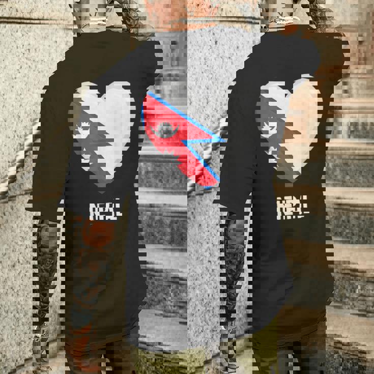 ネパール国旗シャツ メンズTシャツ バックプリント 彼への贈り物