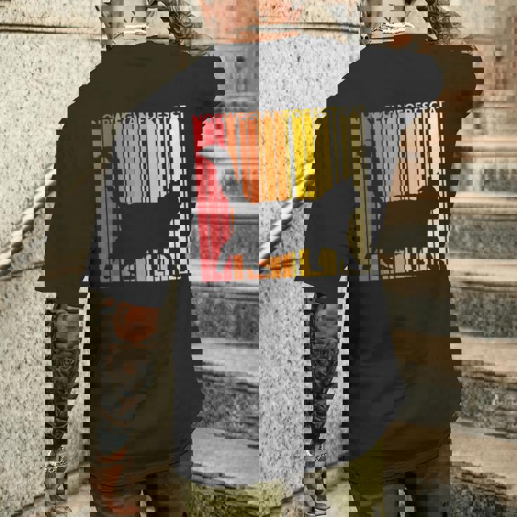 ノルウェージャンフォレストキャット 猫の所有者の贈り物 メンズTシャツ バックプリント 彼への贈り物